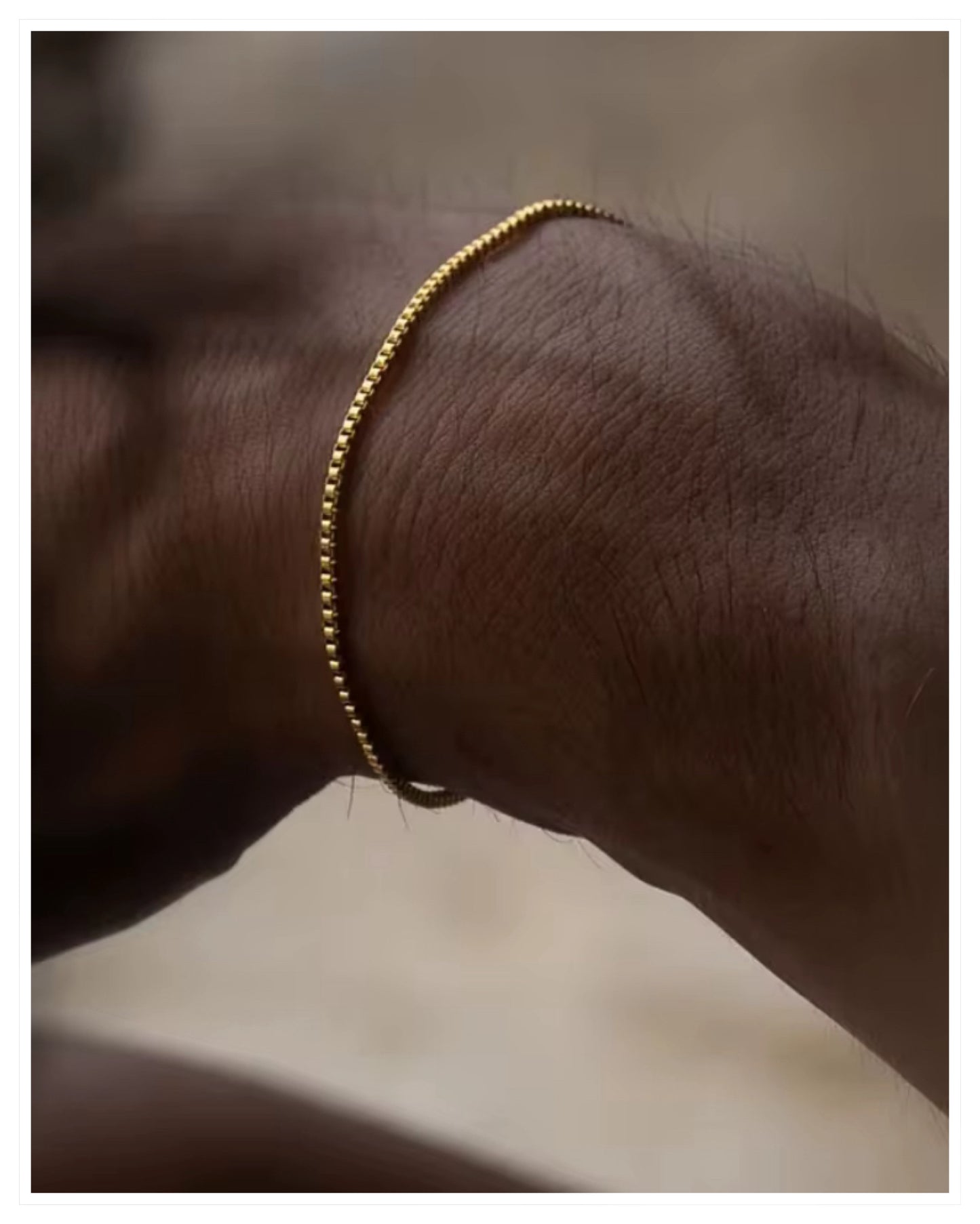 Box Chain Bracelet Gold