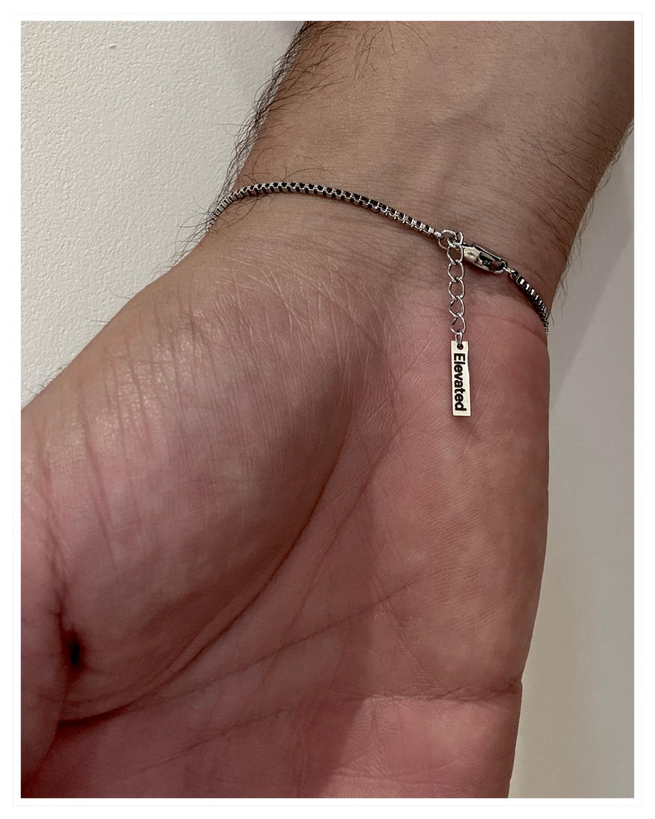 Box Chain Bracelet Silver