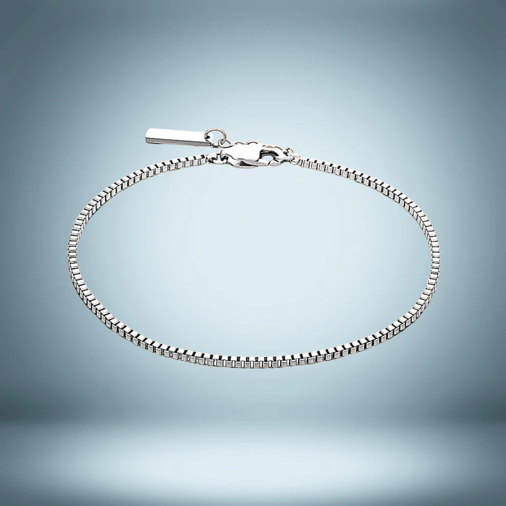 Box Chain Bracelet Silver