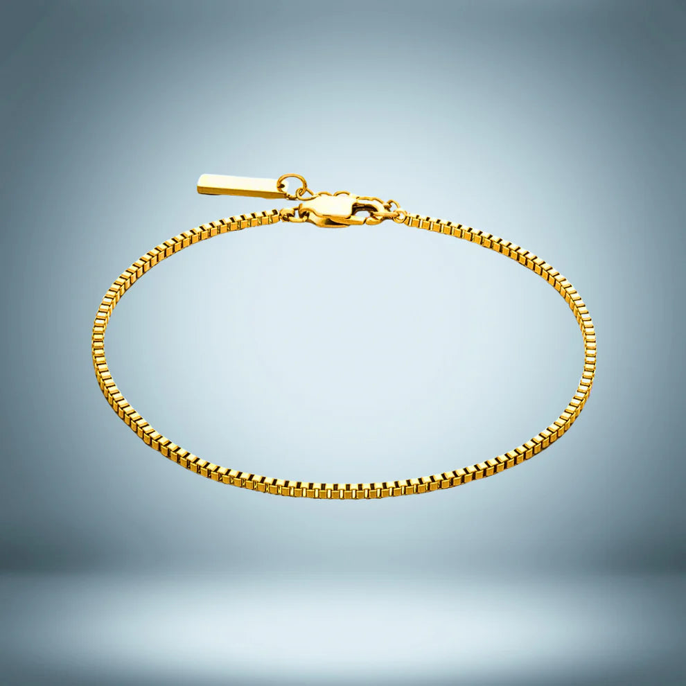 Box Chain Bracelet Gold